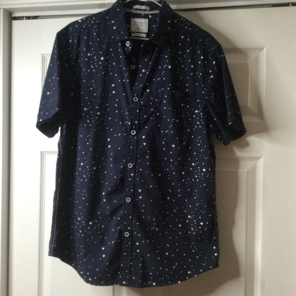 Cactus man shirt stars slim fit large